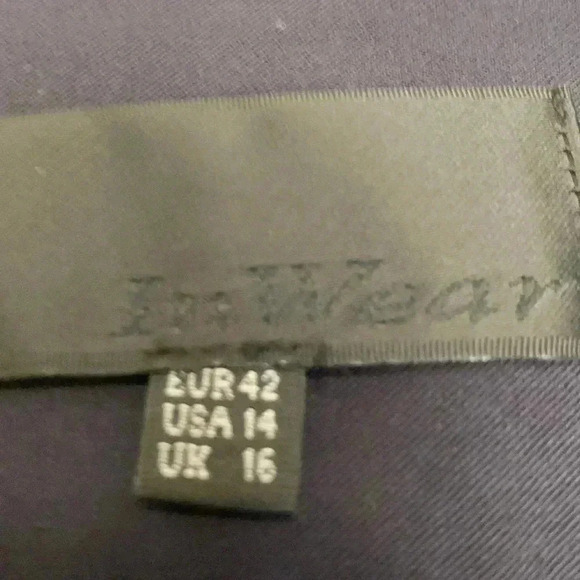 In Wear Vakira Navy Blue Pencil  Skirt Fully Lined Quality Construction - Picture 4 of 7